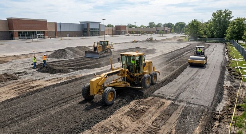 Parking Lot Gravel Repair in Conroe, TX