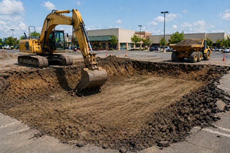 Parking Lot Leveling in Layton, UT