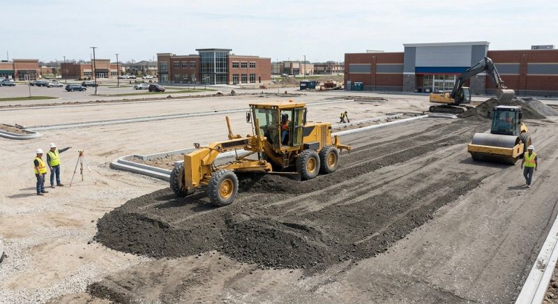Parking Lot Excavation in Cypress, TX